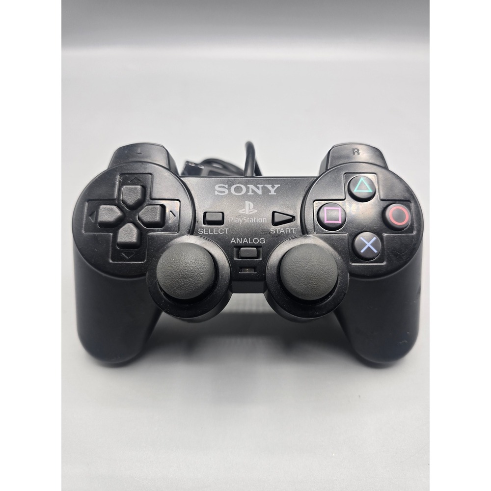 Sony PlayStation 2 DualShock 2 Wired Controller Black SCPH-10010 PS2 OEM